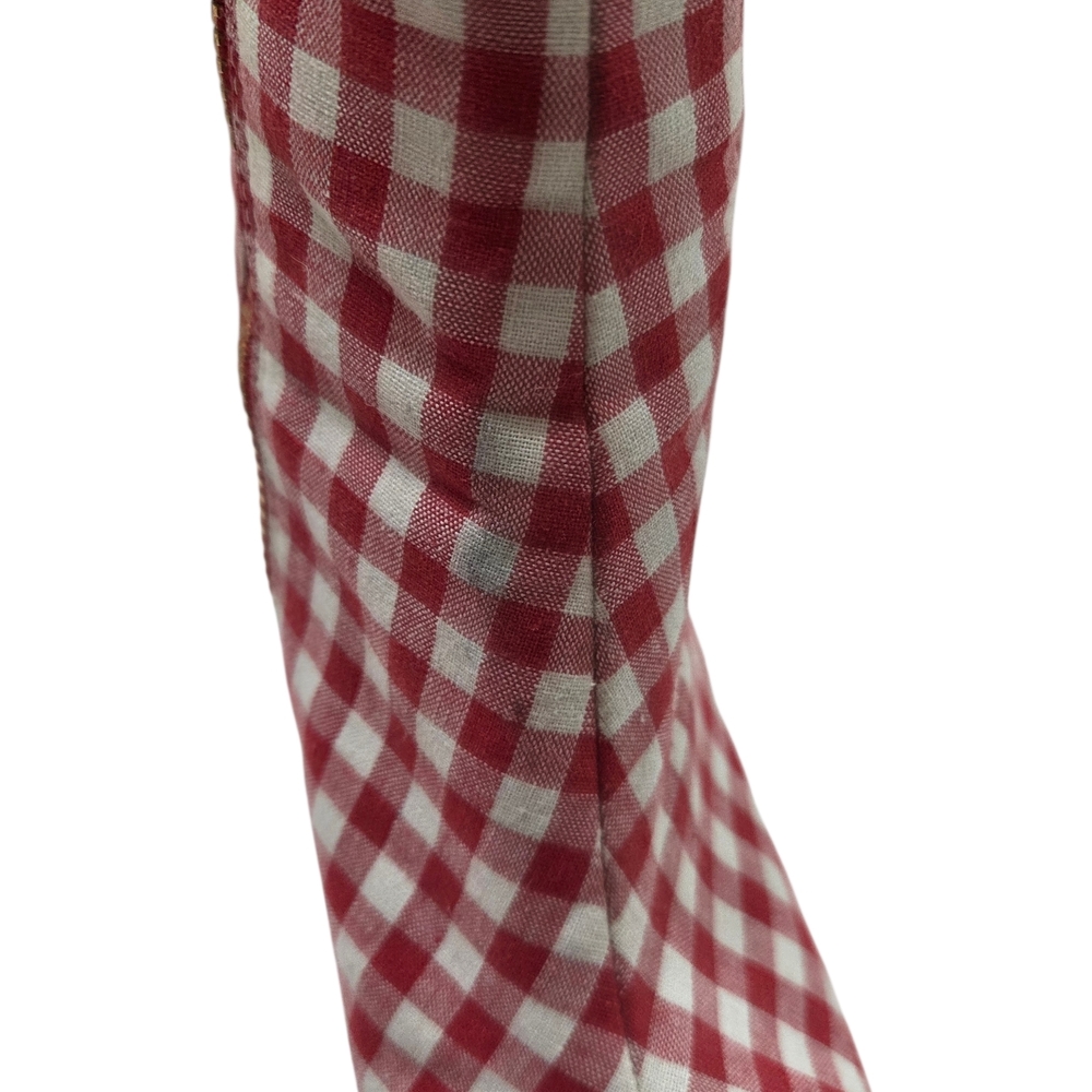 SUGAR THRILLZ Swt Like Cherry Pie Side Zip Platform Ankle Boots Size 8 Red White - Picture 16 of 16